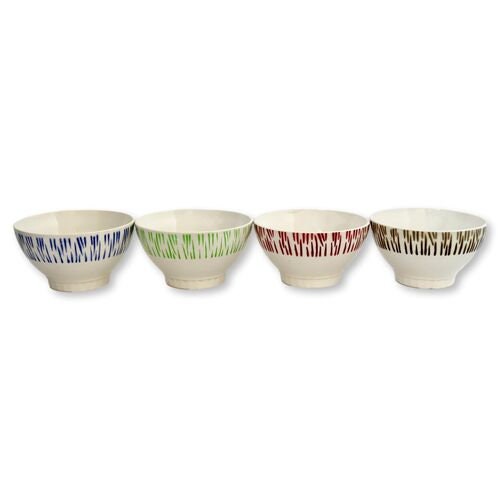 French Café au Lait Bowls, s/4