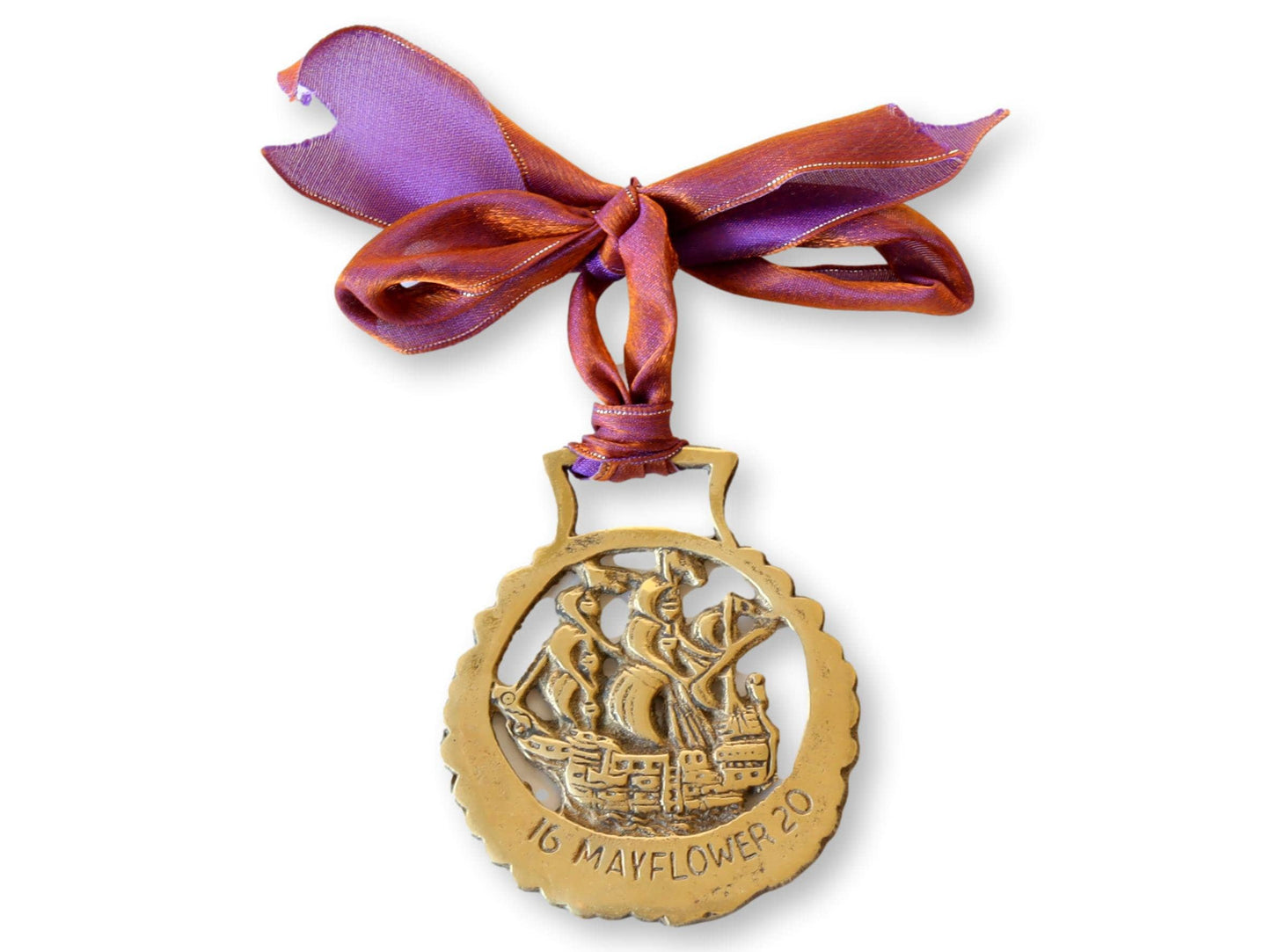 Antique English Horse Brass Christmas Ornament