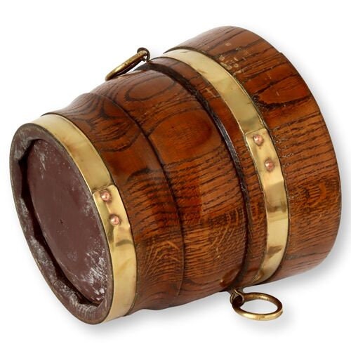 English Banded Oak Bucket/Planter