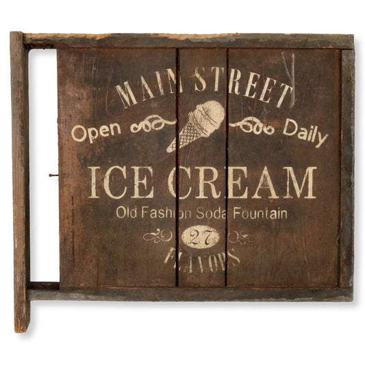 Midcentury American Ice Cream Shop Sign
