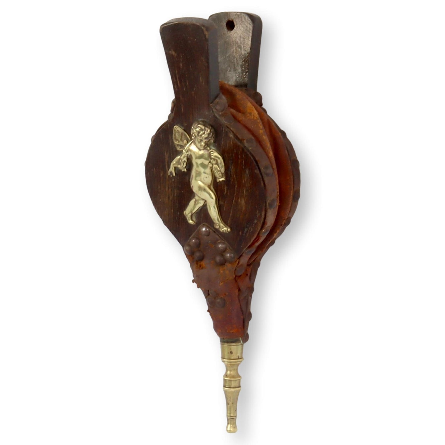 19th Century Fireplace Bellow w/Cherub