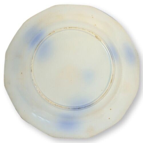 1850s Gaudy Welsh Grape Vine Plates, S/6