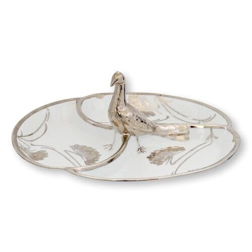 Tirschenreuth Bavarian Porcelain Dessert Set, Art Deco Styling