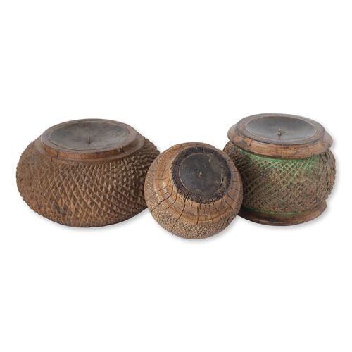 Salvaged Carved Candle Pediments, s/3