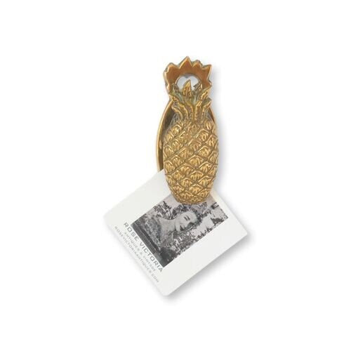 Brass Pineapple Hanging Note Clip