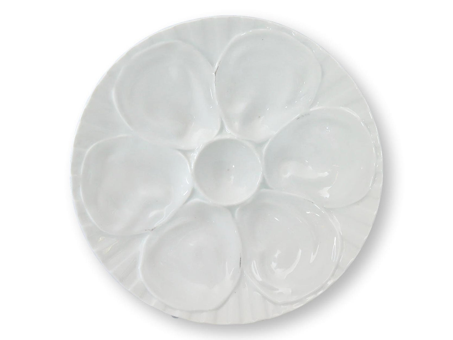 Vintage French Pillivuyt Oyster Plates, Set of 10