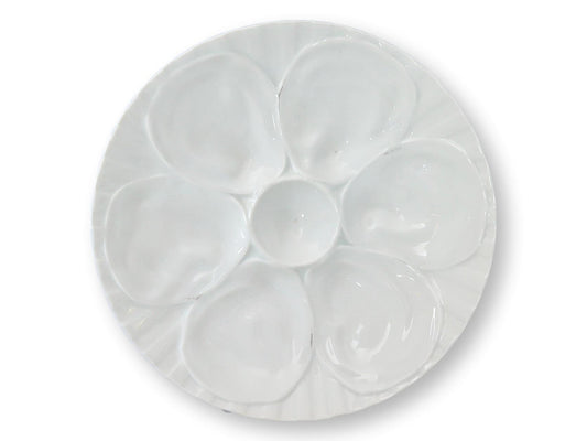 Vintage French Pillivuyt Oyster Plates, Set of 10
