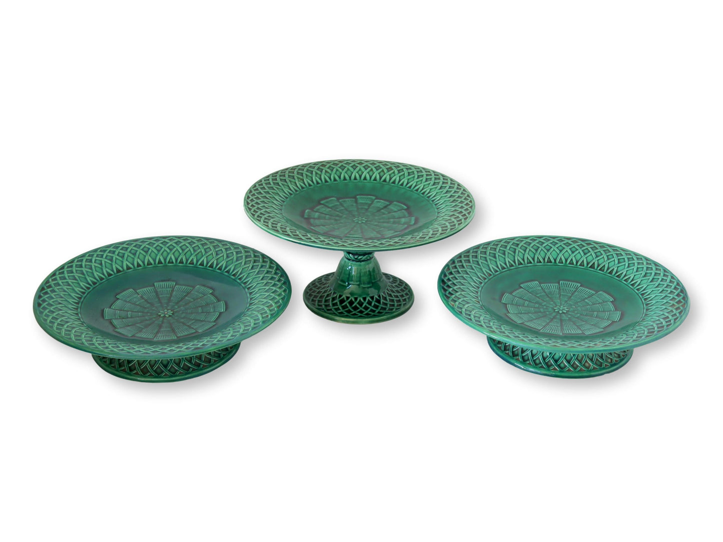 C. 1860s Mintons Christopher Dresser English Majolica Set