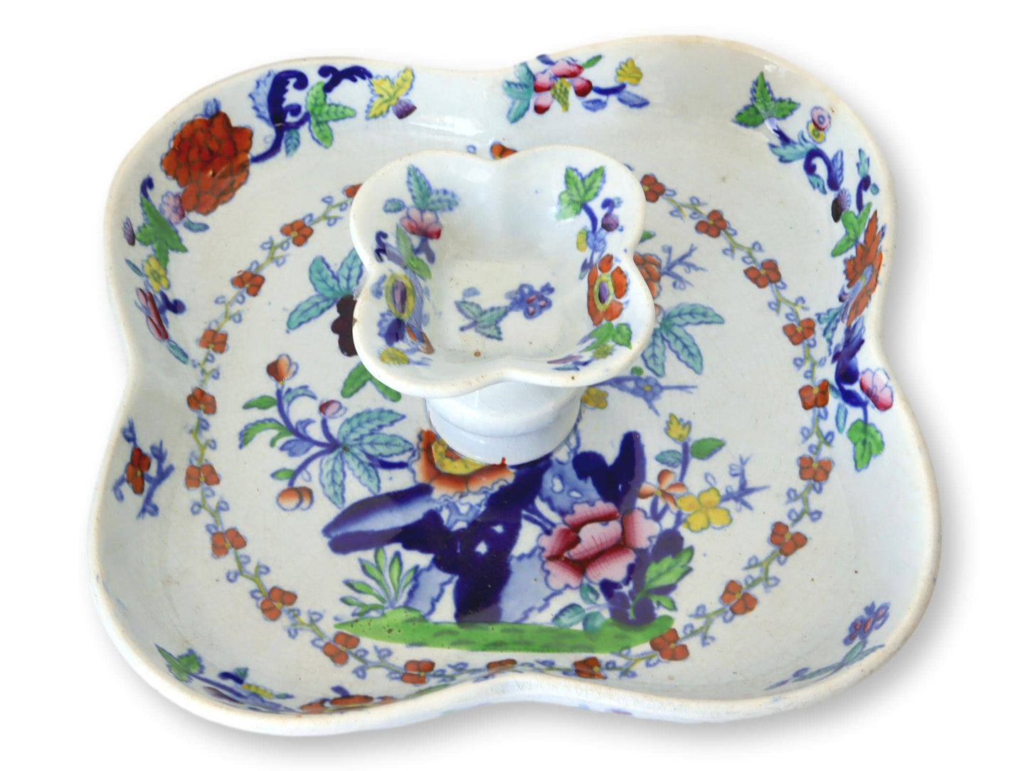 1850s Ridgeways Japan Opaque China Pattern Serving Dish