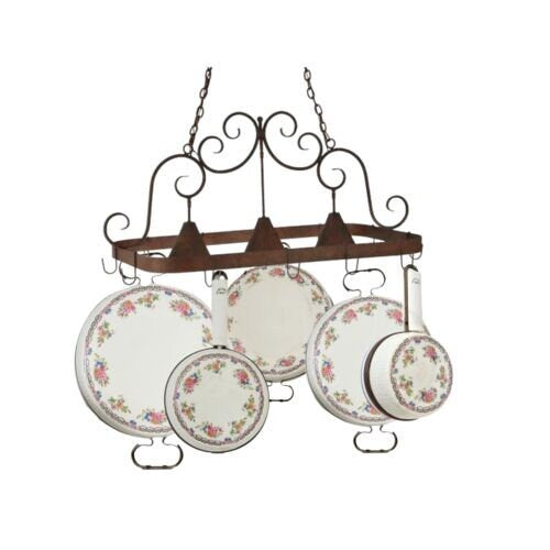 C. 1900s French Porcelain Floral Pans Set | Five-Pieces