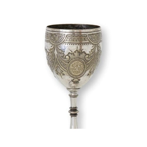 D. 1891 SSC Boys Race English Silver-plate Trophy Cup