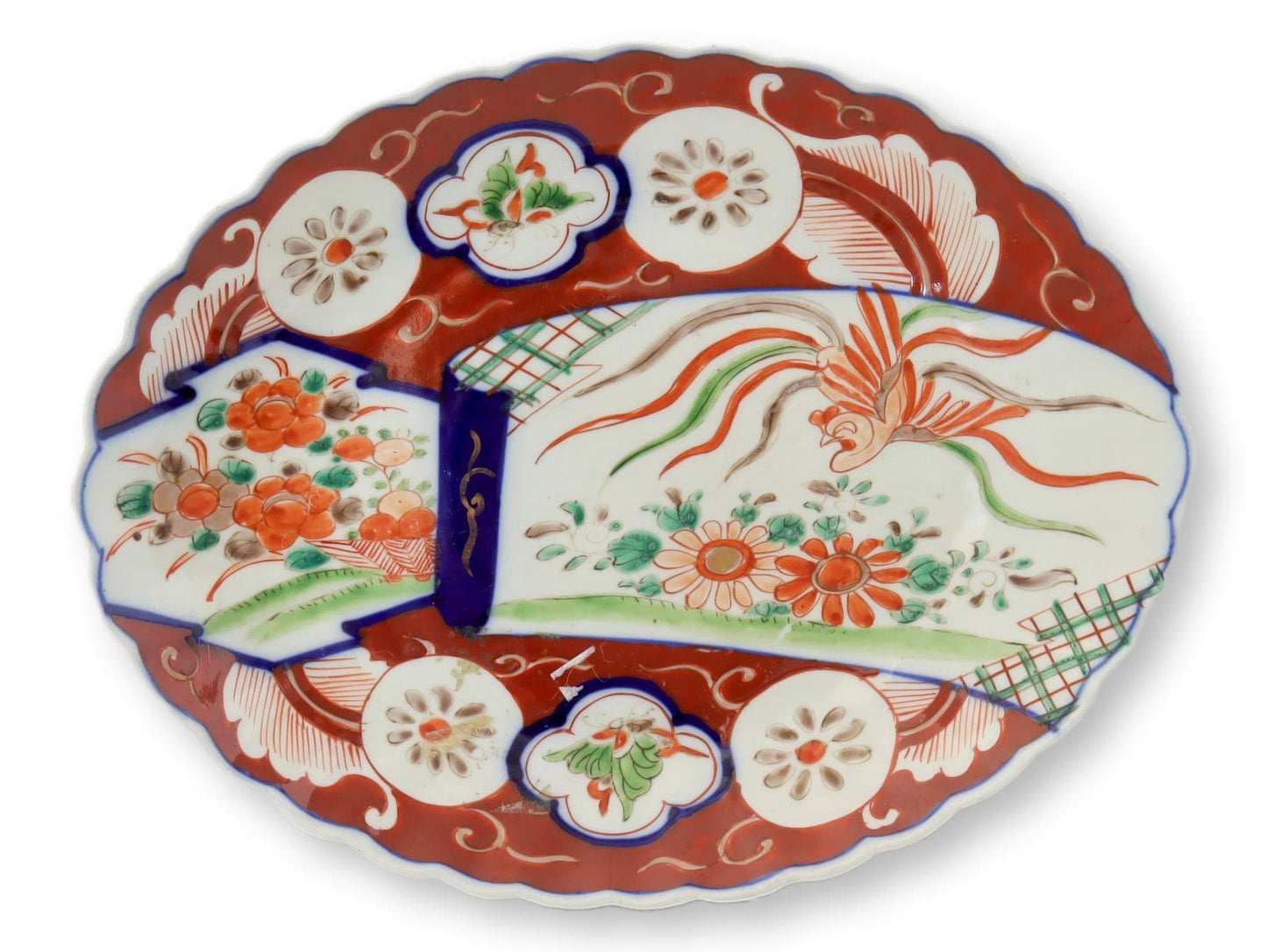 19th-Century Scalloped Edge Japanese Imari Plates