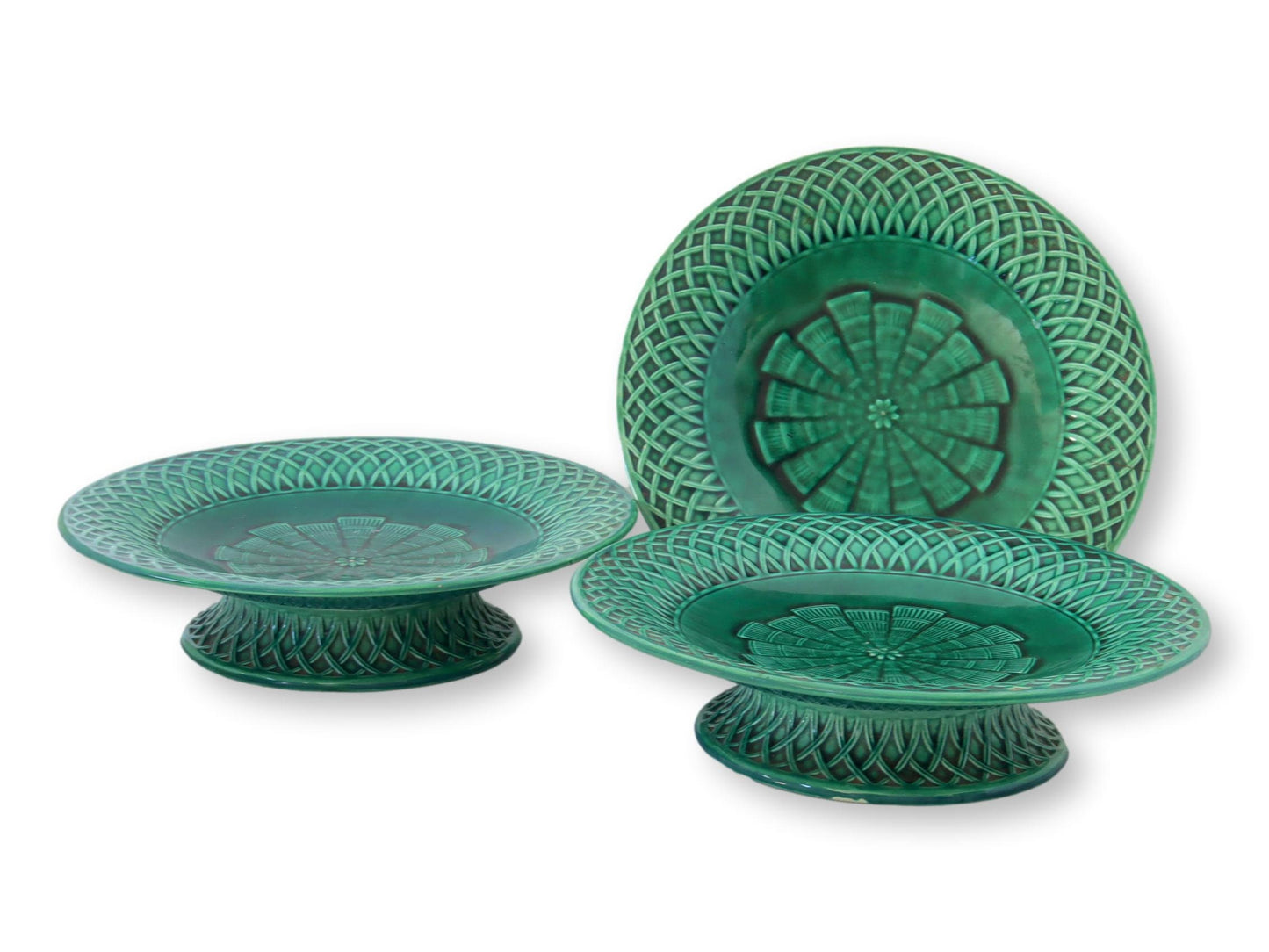 C. 1860s Mintons Christopher Dresser English Majolica Set