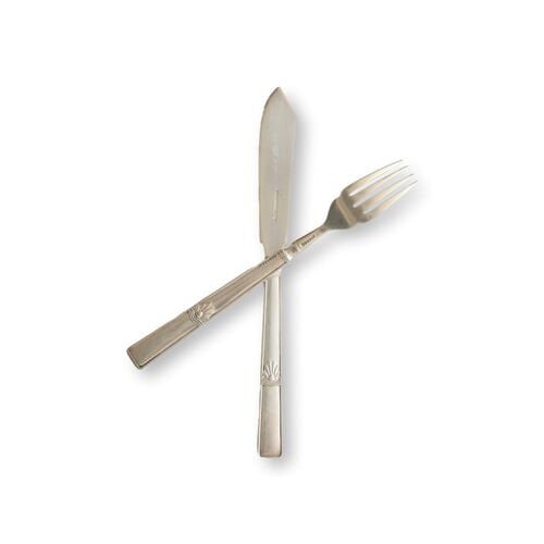 1930s Walker & Hall Fish Set | Atlantic Pattern | Service for Six