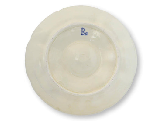 Rare C. 1890 French Barbotine Majolica Oyster Plates, Set of Six