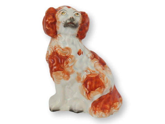 Antique English Staffordshire King Charles Spaniel Dog, C.1850