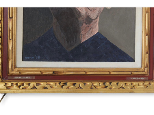 1970's Portrait Acrylic on Canvas, "Experience"