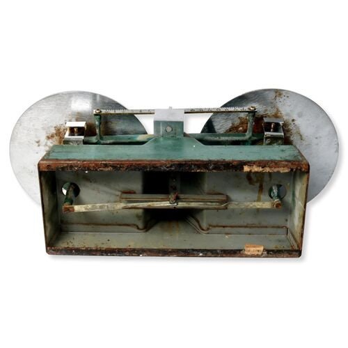 Early 20th-Century Industrial Scale w/ Cast Iron Weights