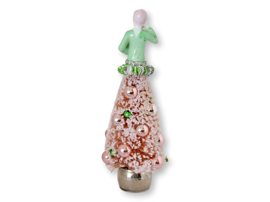 1920s German Porcelain Lady Holiday Tree