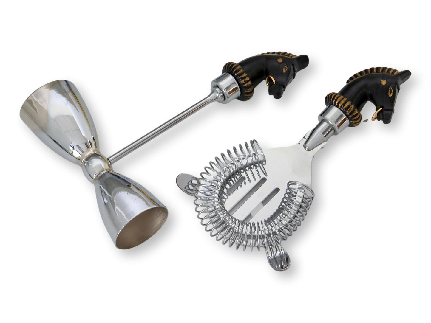 Midcentury Horse Head Cocktail / Martini Bar Tools