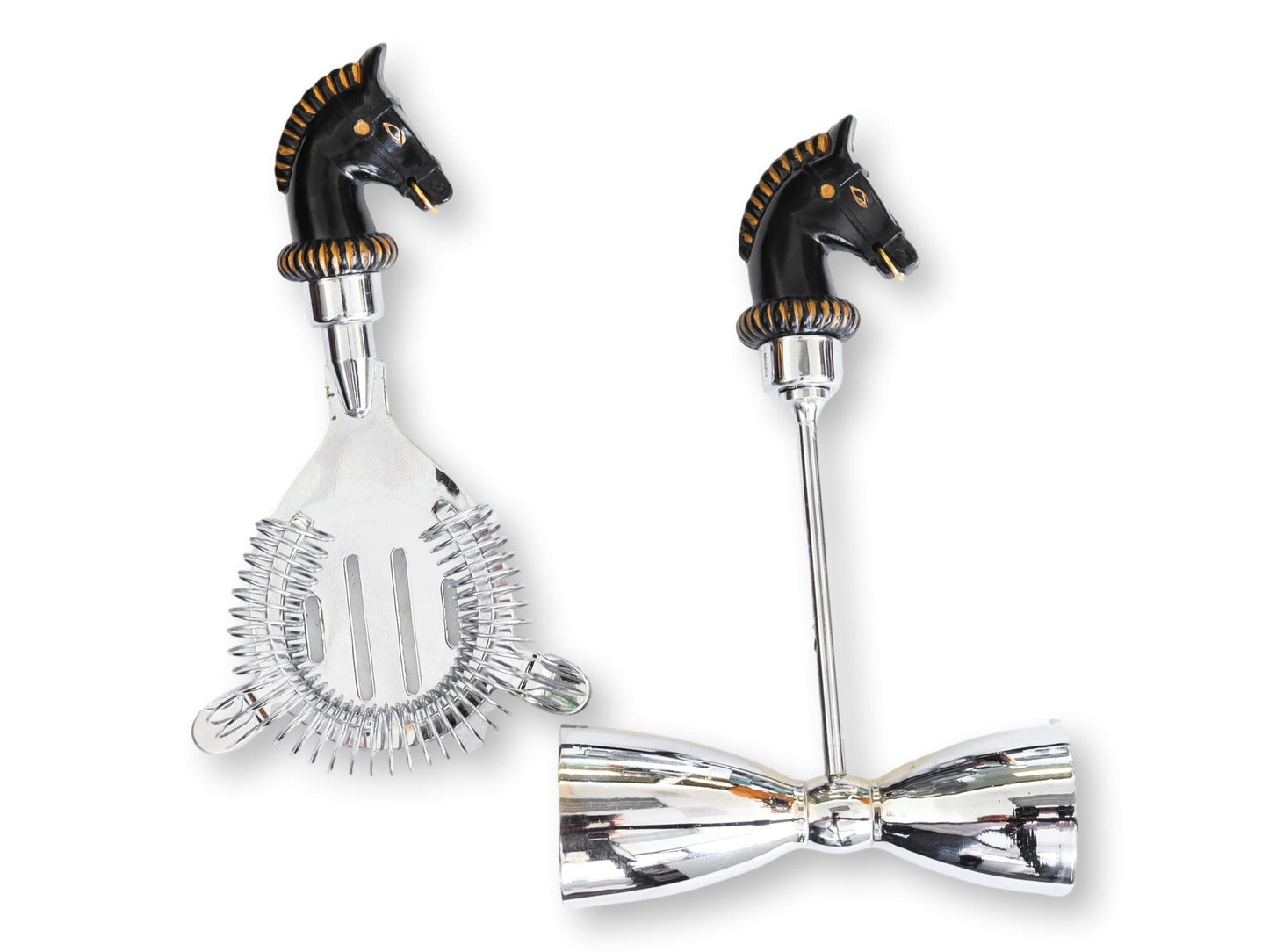 Midcentury Horse Head Cocktail / Martini Bar Tools