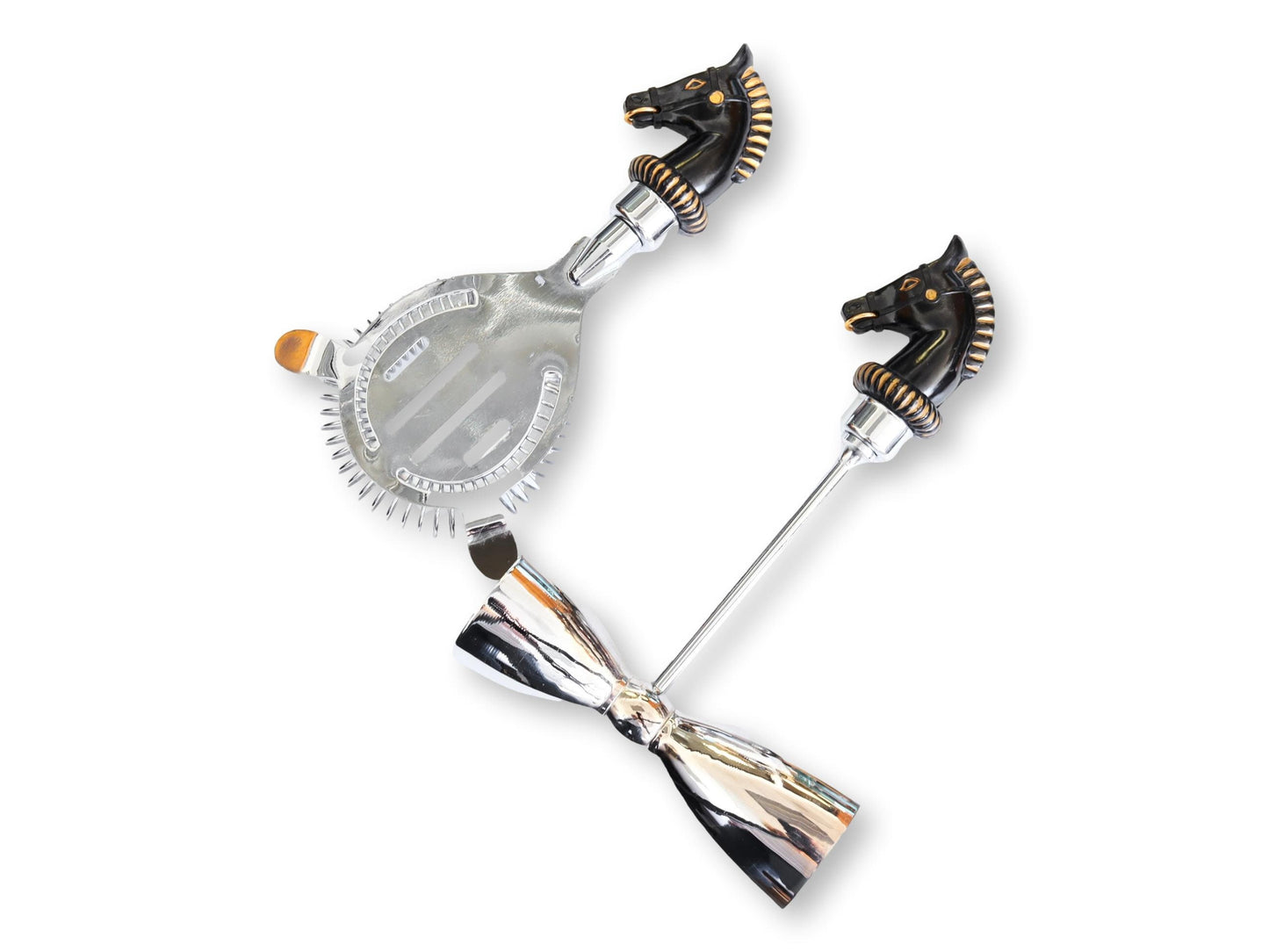 Midcentury Horse Head Cocktail / Martini Bar Tools