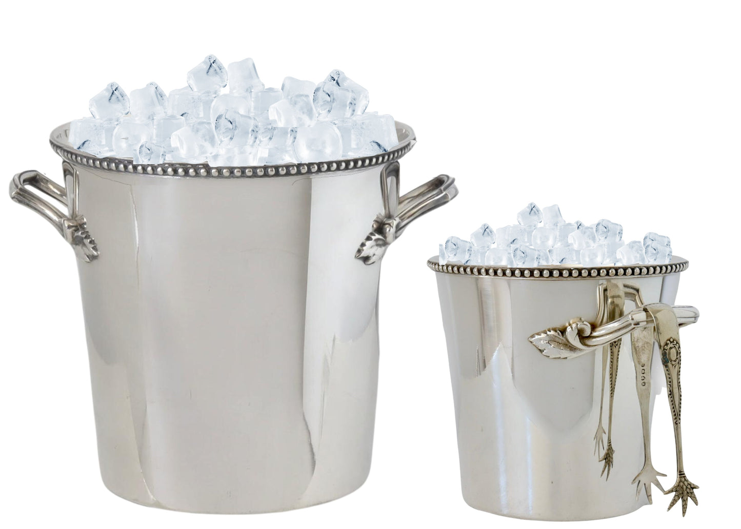 Antique French Silver-Plate Champagne & Ice Buckets