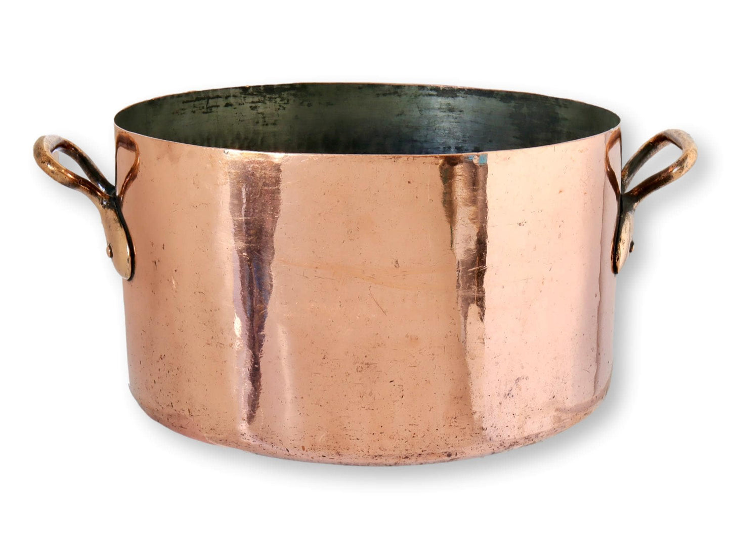 Large Antique Copper Boiling Pot