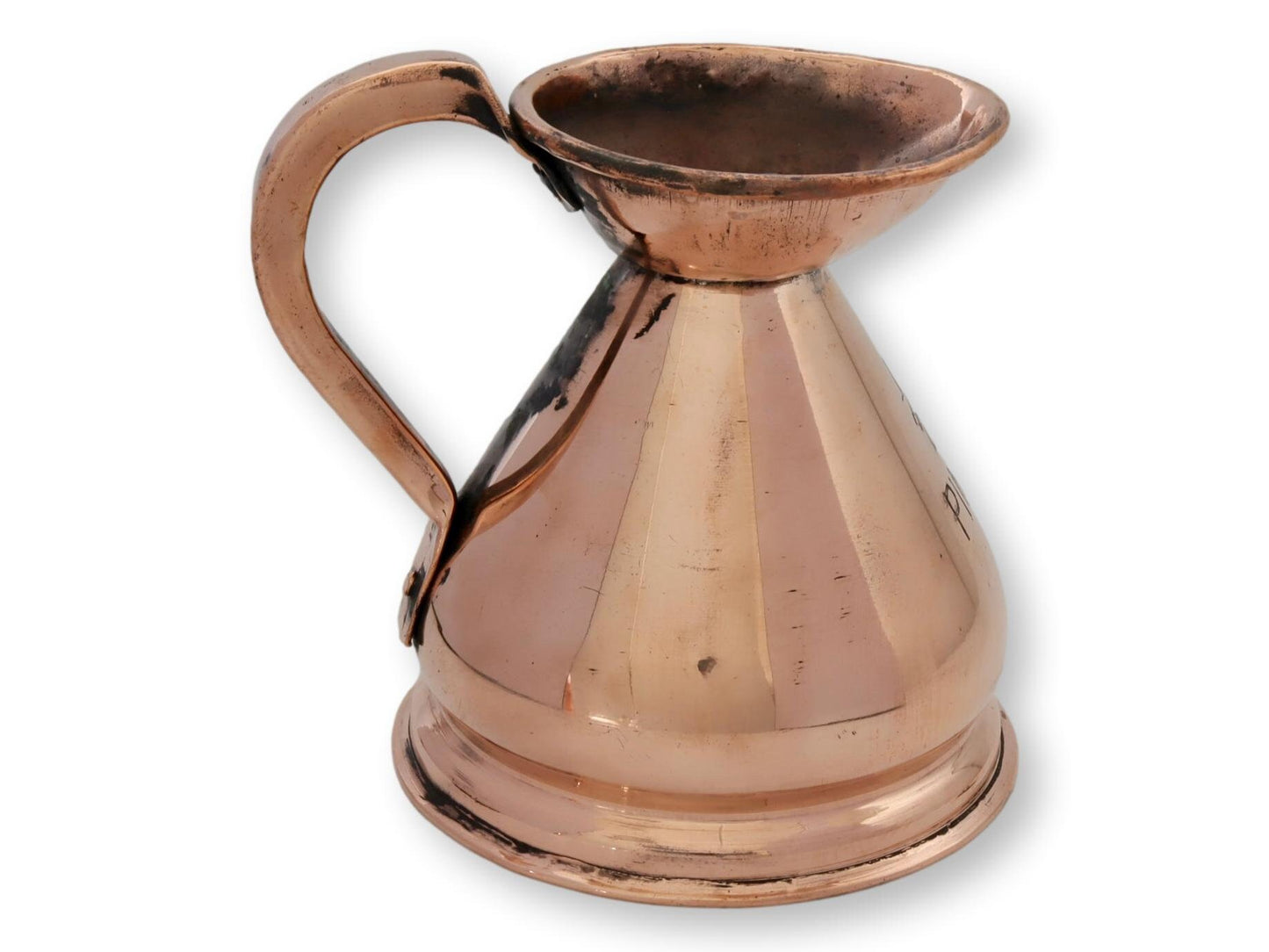 Antique English Copper 1/2 Pint Ale Jug