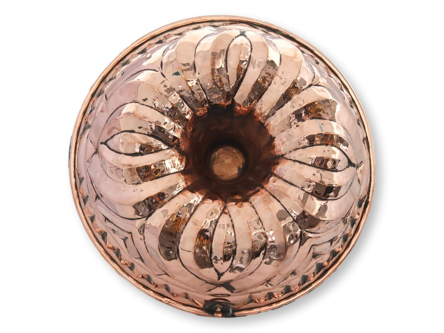 Antique English Copper Pudding Mold