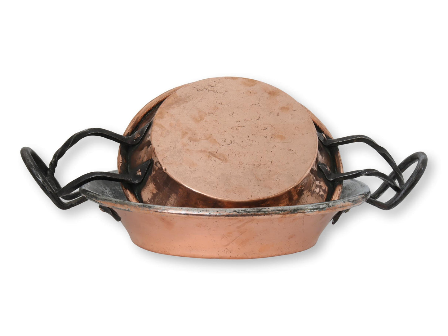 19th-Century English Copper Pie Dishes, Pair