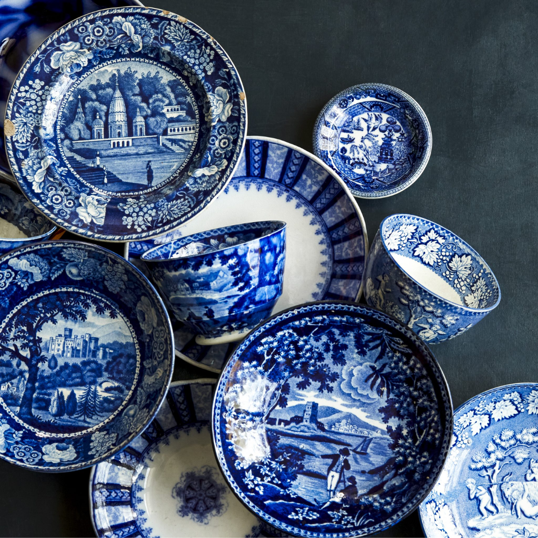 FLOW BLUE | BLUE & WHITE TRANSFERWARE