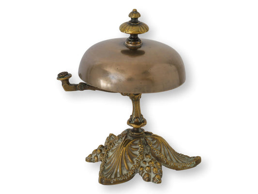 Antique English Hotel Front Desk Bell