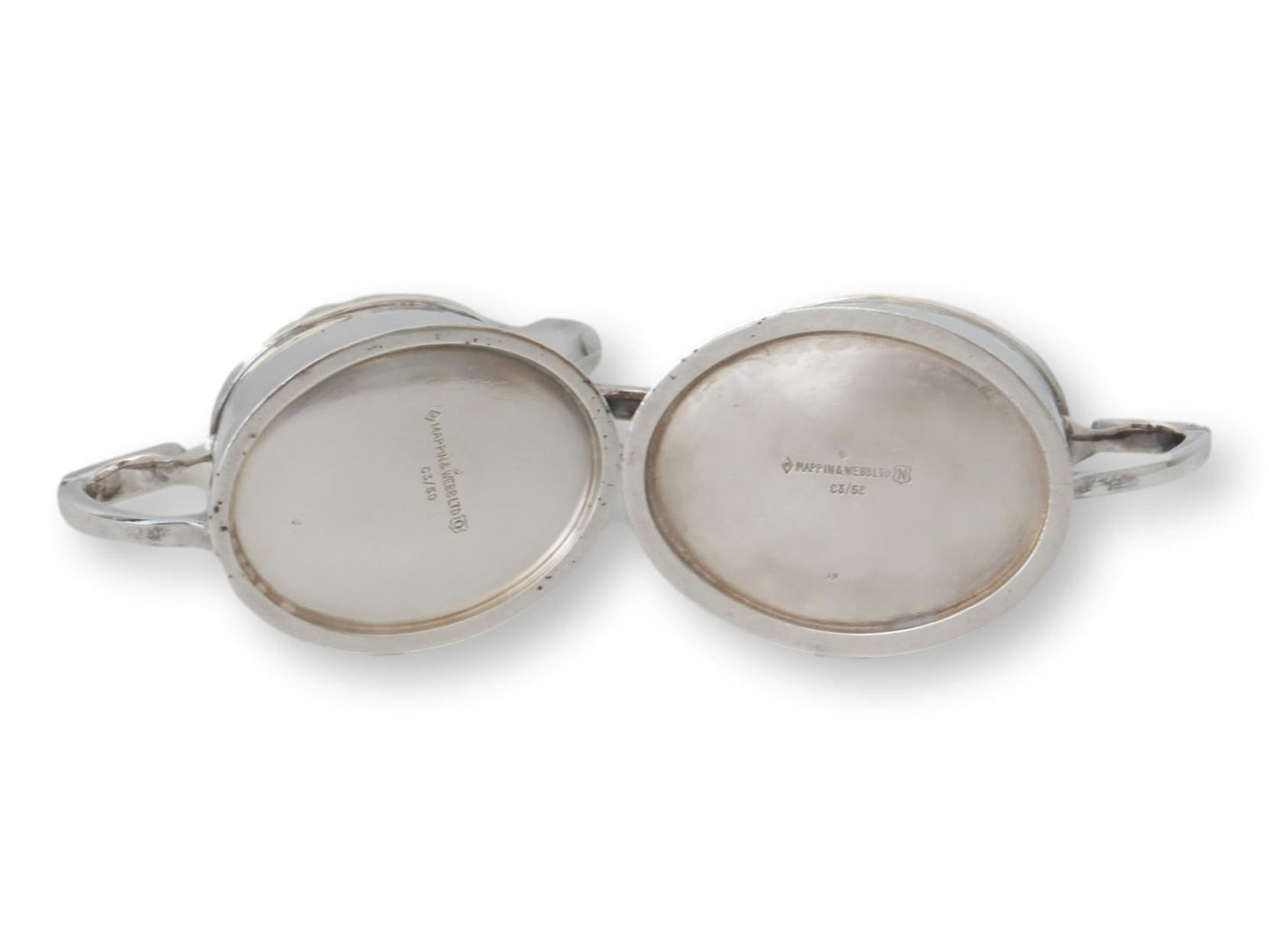 1950s Mappin & Webb for P&O Cruise Liner Cream and Sugar Set