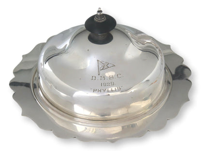 1929 Dublin Bay Sailing Club Walker & Hall Trophy Butter Dish