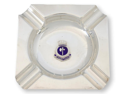 1980s HMS Battleaxe Royal Navy Ship Dining Room Ashtray