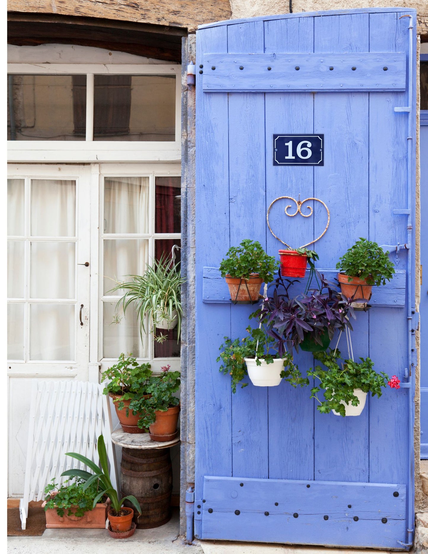 Vintage French Enameled Address Number