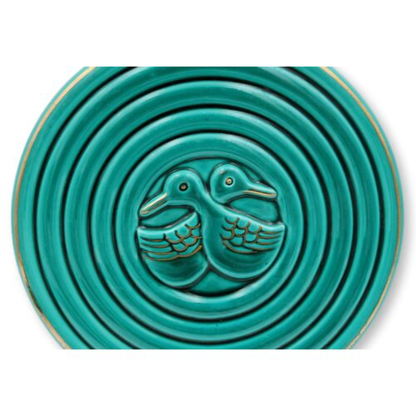 1930s French Majolica Duck Serving Set