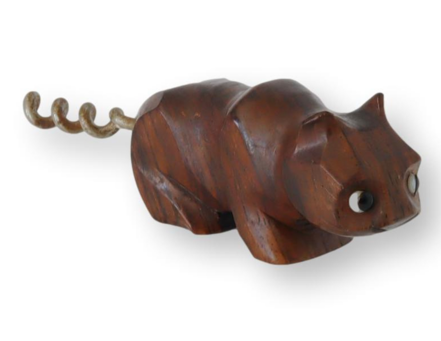 Midcentury Teak Cat Corkscrew