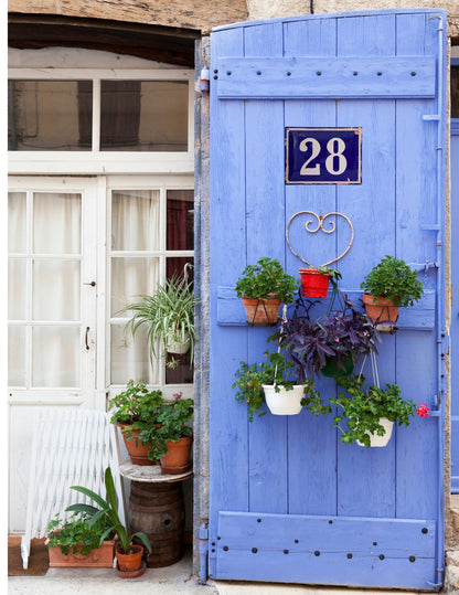 Vintage French Enameled Address Number