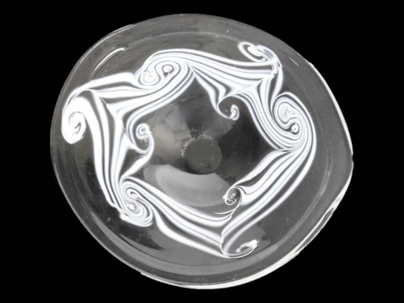 Signed M. Rhys Williams Art Glass Bowl