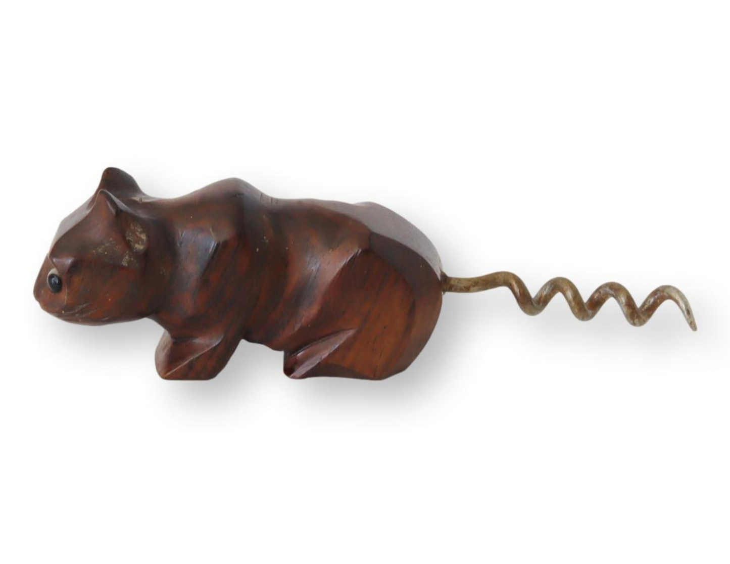 Midcentury Teak Cat Corkscrew