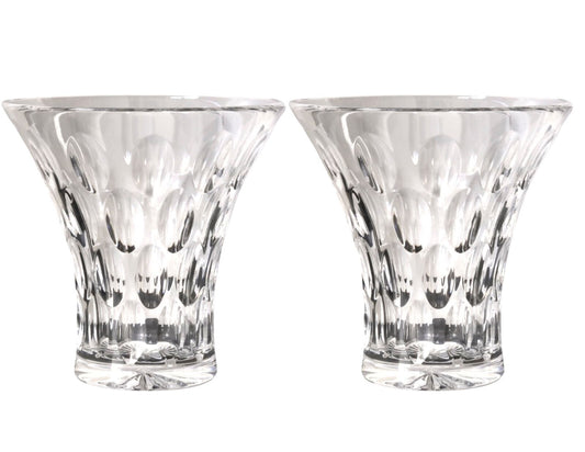 Pair of William Yeoward Cut Crystal Vases