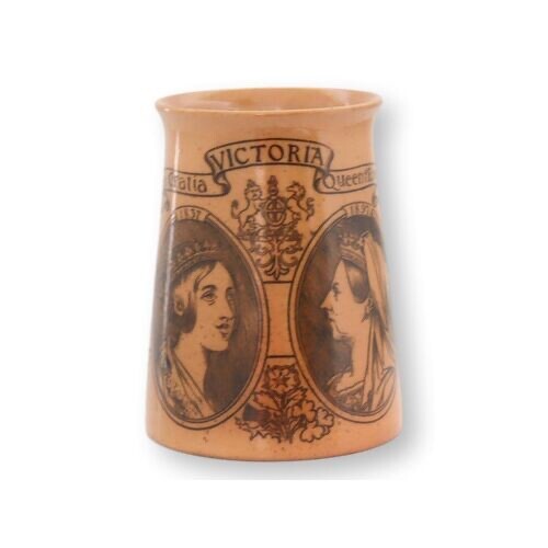 1897 Queen Victoria Diamond Jubilee Mug | Doulton Lambeth