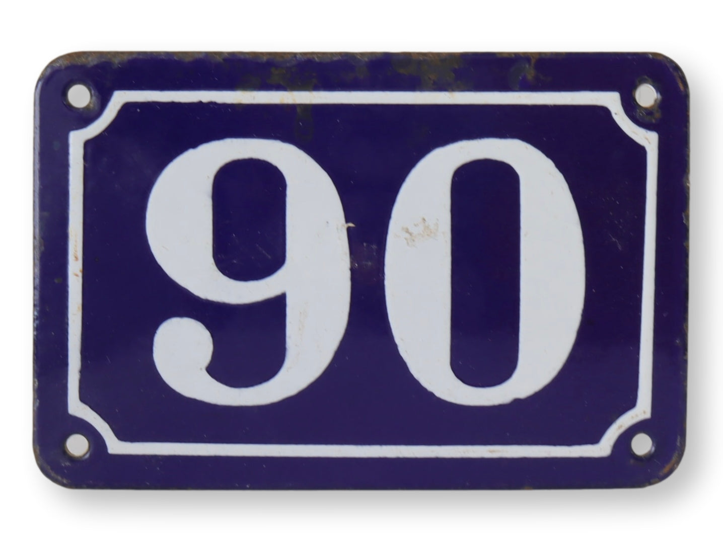 Vintage French Enameled Address Number