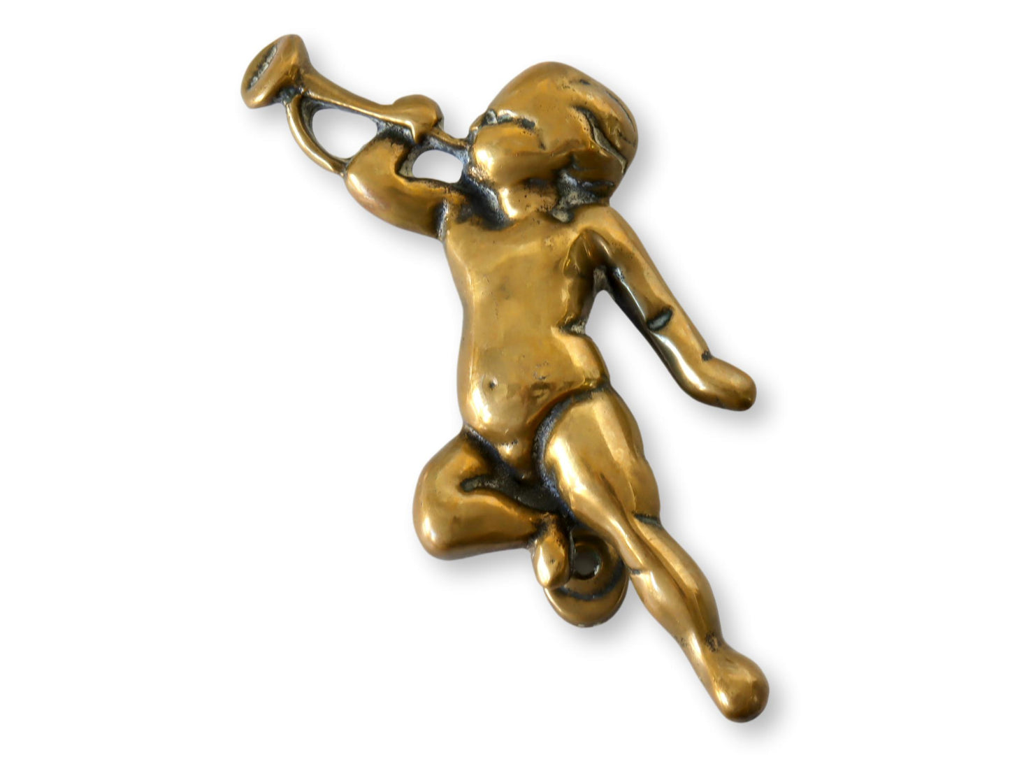 Antique Brass Cherub Door Knocker