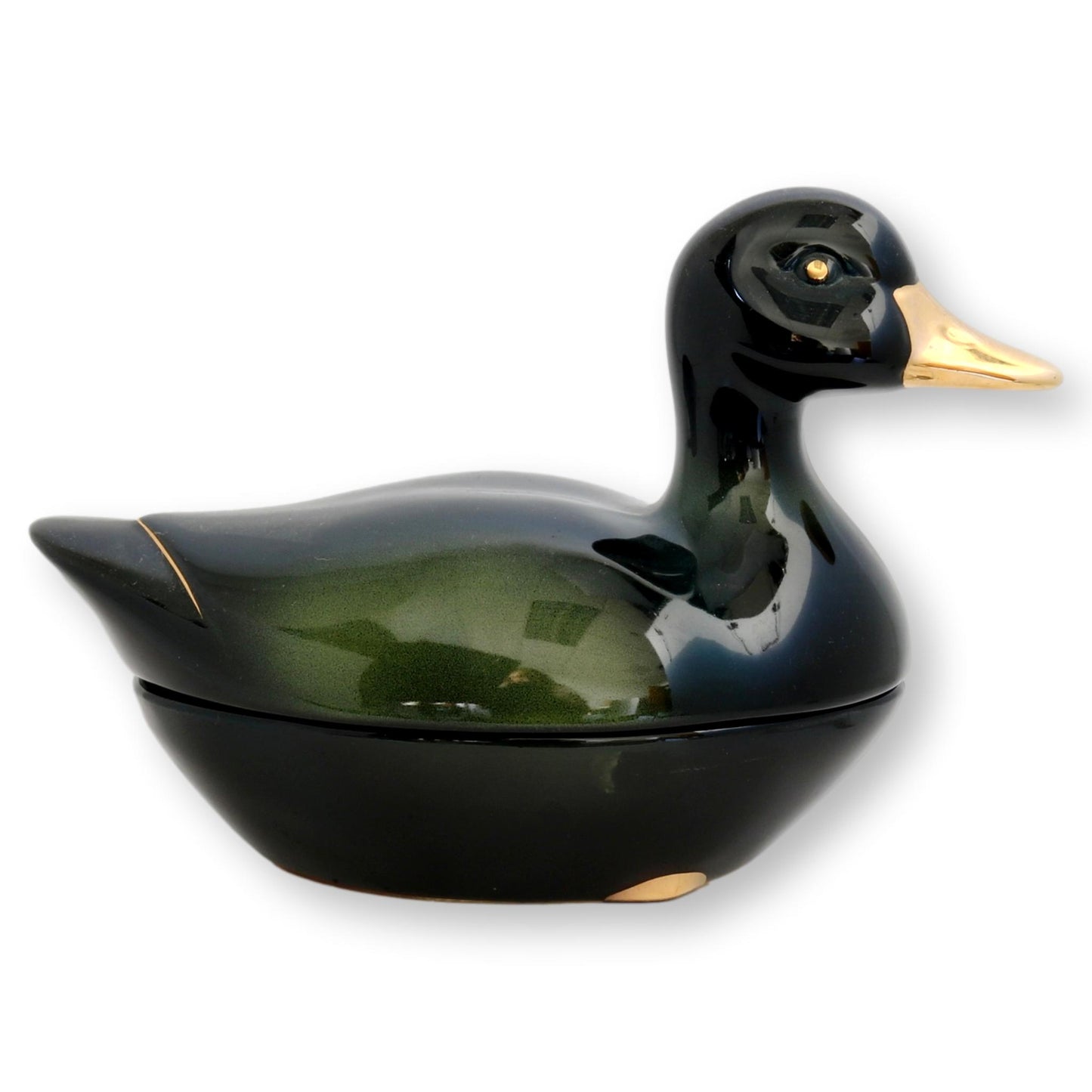 French Majolica Duck Pâté Tureen