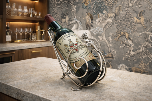 1920s Art Deco Wine Caddy W/ Match Striker Handle