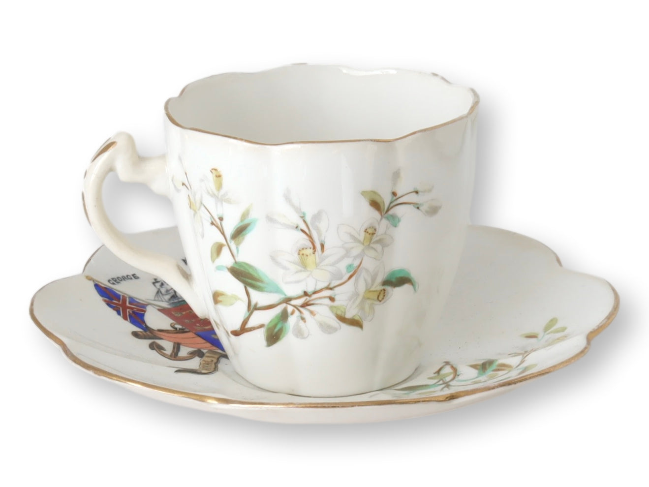 1893 Royal Wedding Teacup & Saucer – Prince George & Princess Mary