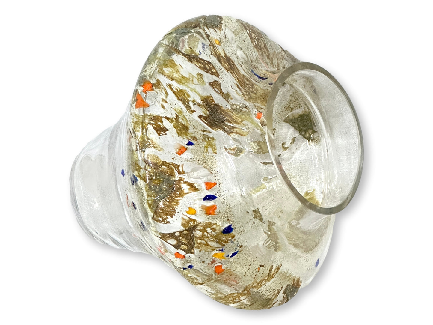 Large Signed  Ion Tamaian Art Glass Vase